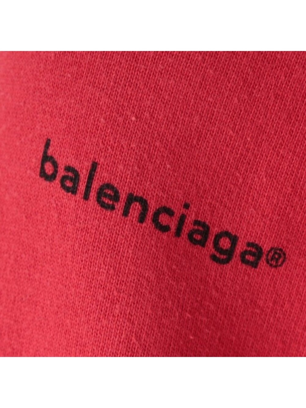 Balenciaga Cotton Small Logo Sweatshirt Top Red - Picture 7 of 10